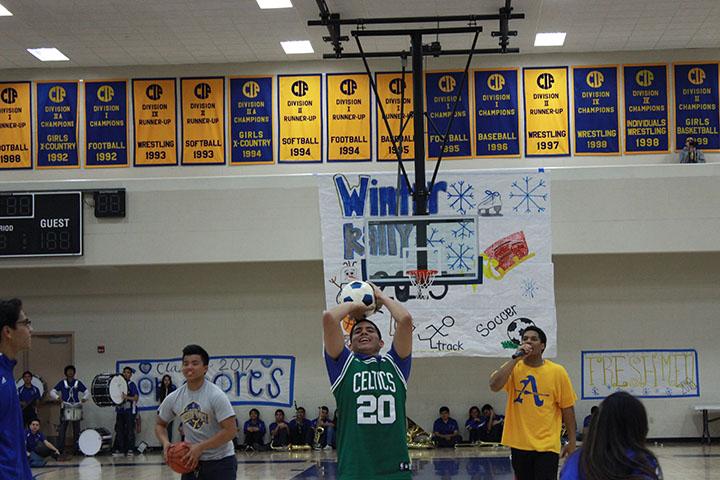 Chazz making a free throw 