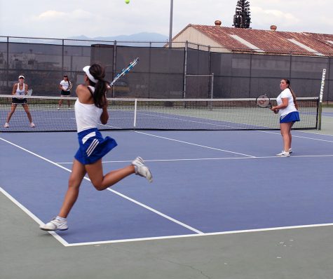 Jade Go keeping the play alive in the match