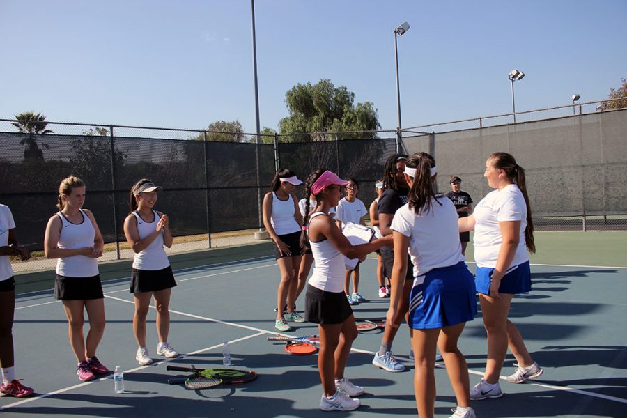 No.1 doubles Jade Go and Kristie Jimenez meet their opponents.