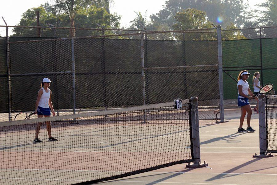 Alexis Nebrensky  and Maya Franco ready to play. 