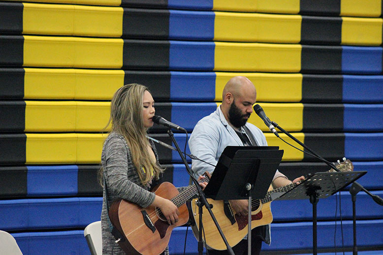 Our guest singers leading the mass in worship. 