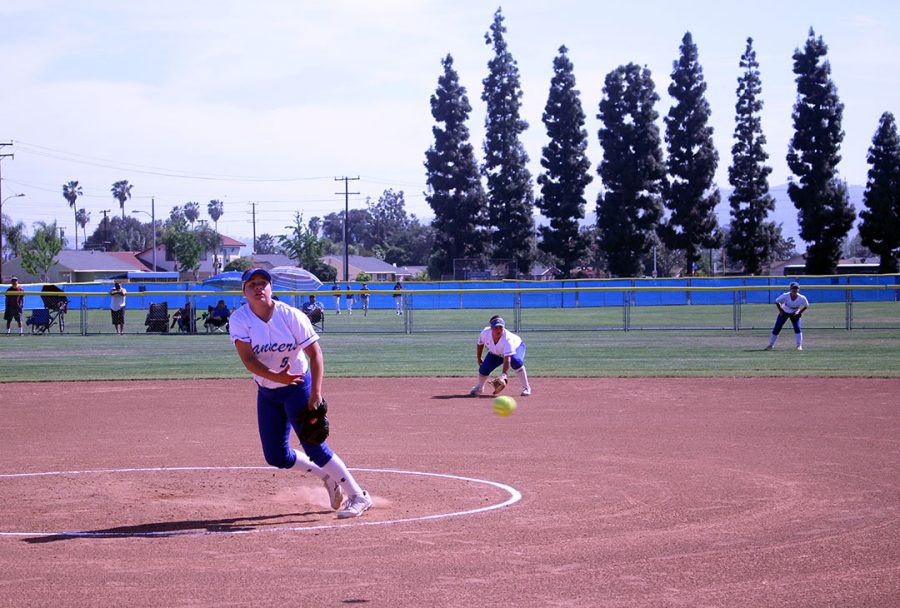 Junior Amanda Hernandez earned the win in Amats 6-4 victory over St. Josephs.