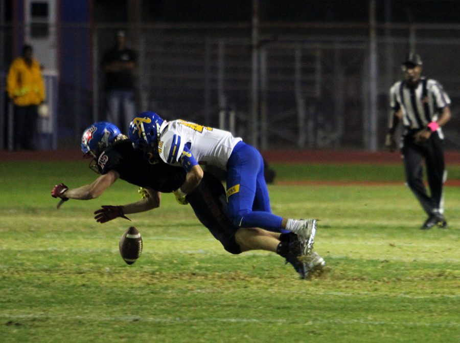 Big hit from Amat player against Serra.