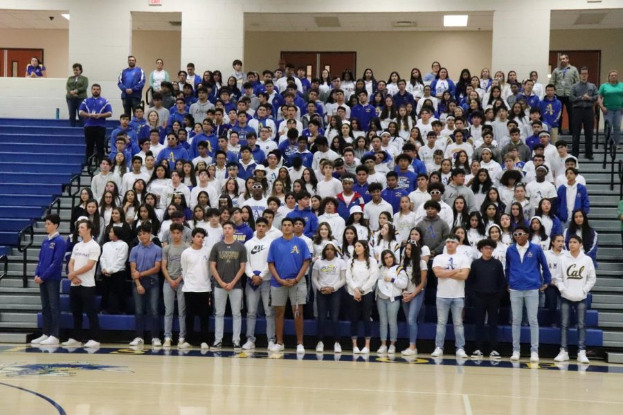 As the Junior Class stands for prayer, it starts to build a hunger for winning.