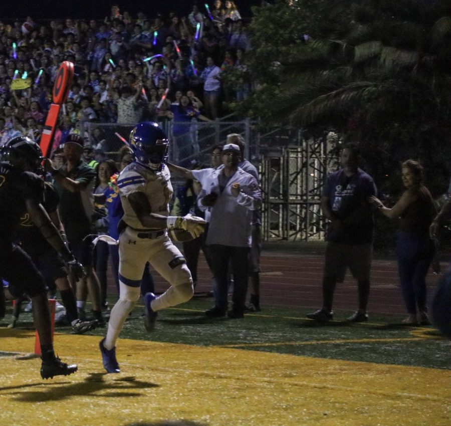 Franklin scores his first touchdown of the game. 