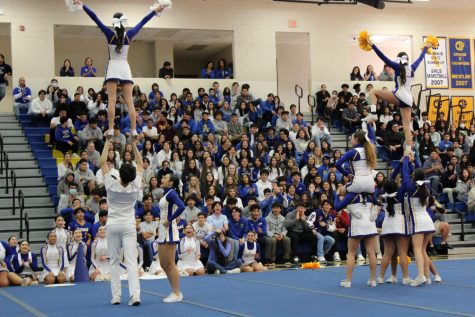 Competition Cheer Team performing their routine.